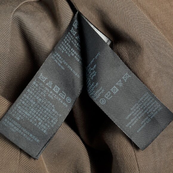 All Saints Aleida Khaki Green Oversized No-Closure Blazer - Picture 9 of 12